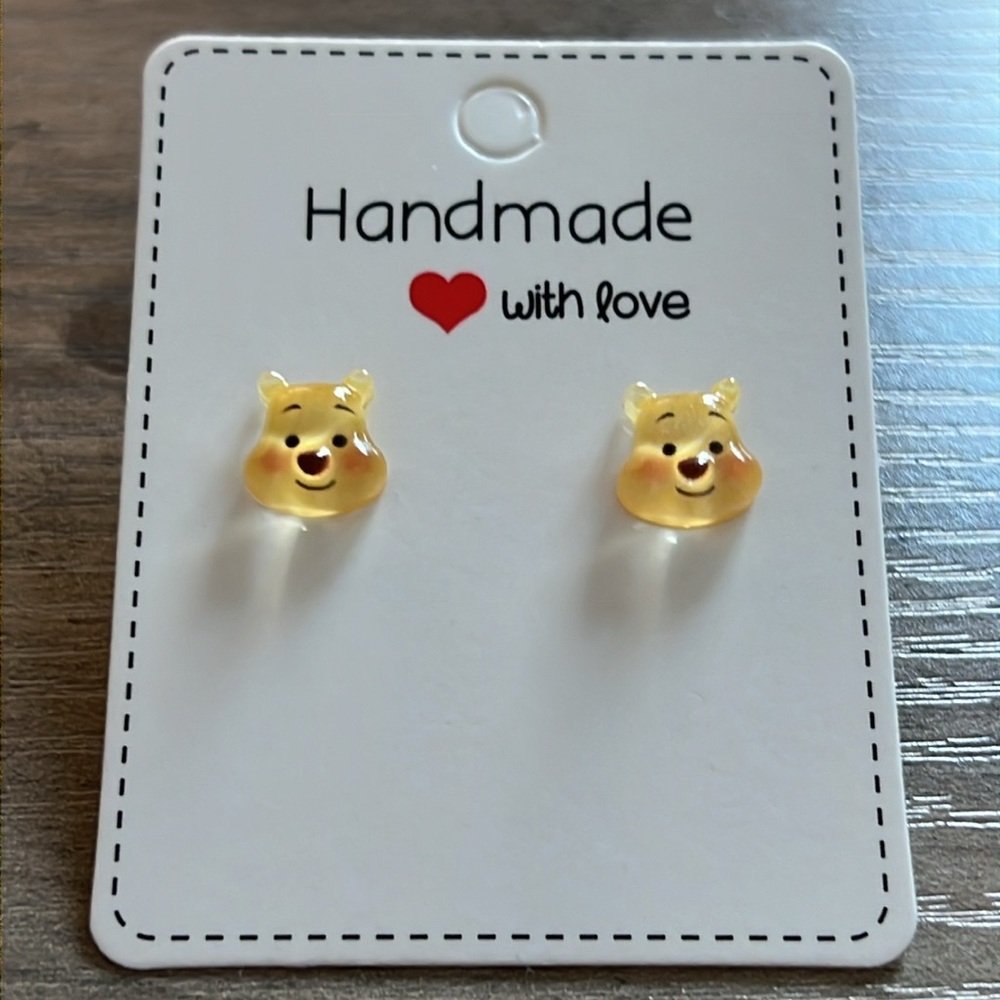Handmade Winnie the Pooh earrings